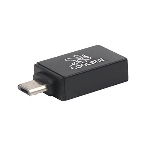 Micro USB Adapter 3-Pack, Coolbee USB 2.0 On The Go Adapter Male Micro USB to Female USB for Samsung S7 S6 Edge Not5/4 Android or Windows Smart Phones Tablets with OTG Function-Black