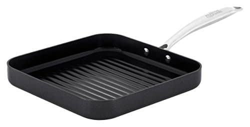 Phantom Cookware Grill Pan: Square Copper Ceramic Coating Pan for Perfect Frying Results with Less Oil| Healthy Cooking Nonstick Anti Scratch Ceramic Cookware| Sturdy, Durable, Oven &amp; Dishwasher Safe