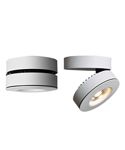 10W LED Spotlight 360°Adjustable Ceiling Downlight Surface Mounted COB Track Lighting LED Aluminum Wall Lamp Two in One Track Light or Spot Light