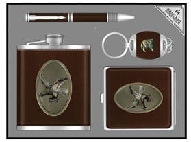7oz Flask/Case/Pen/Keychain Gift Set