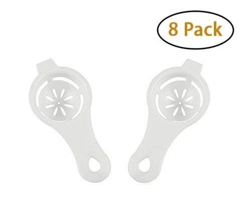 Egg Yolk Separator,[8 Pack] Plastic Filter Egg Sieve,Egg Yolk White Divider Separator,Breakfast Egg Strainer,Kitchen Gadget Baking Tools