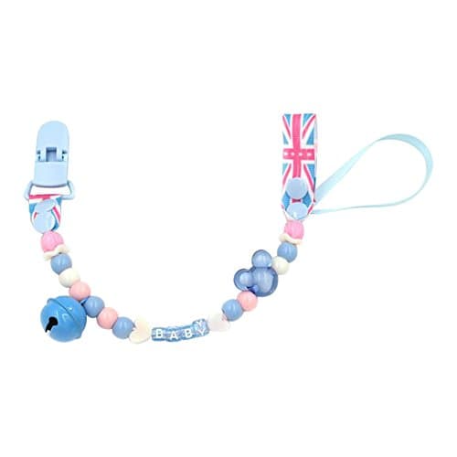 Teether Pacifier Clip,Beaded Silicone Pacifier Holder, Teething Toy and Pacifier Leash for Baby Soothie,Stuffed Animals,Infant Blankets &amp; Drool Bibs