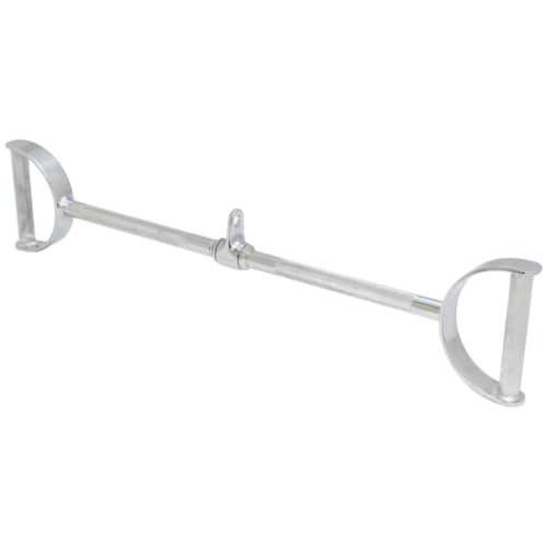 Evinco 24" Draw Bar Cable Attachment Straight Lat Pull Down Bar with Handles Wide Rows