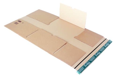 progressPACK PP VB05.06 Premium - Universal Double-Walled Shipping Envelopes (Set of 20) - Corrugated Cardboard - DIN A3-430 x 310 x up to 90 mm - Brown
