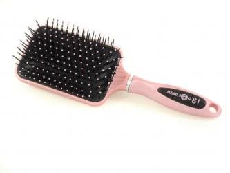 Head Jog 81 Professional Large Soft Touch Pink Ionic Paddle Hair Brush