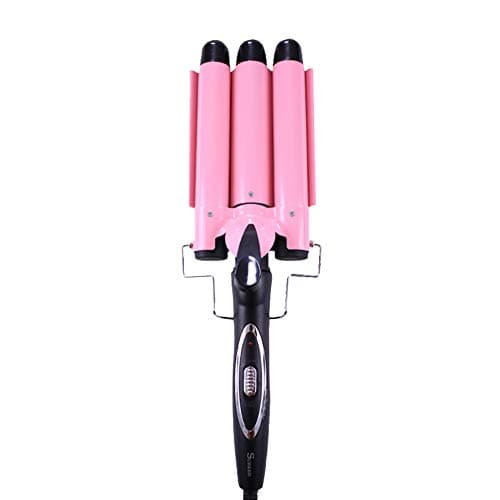 TOOGMO Ceramic Three-bar Curling Device, LCD Display Temperature Control, Three Tube Curling Device,32mm