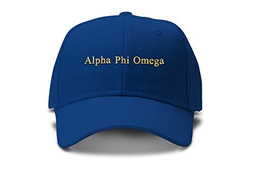 Alpha Phi Omega Small Text Unstructured Low Profile Dad Hat Cap