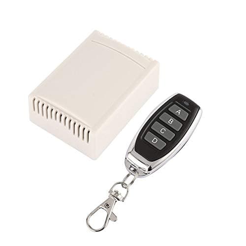 433MHz Universal Wireless Remote Control Switch AC 12V 4CH Receiver Module with 4-key Remote Controller for Security Alarm