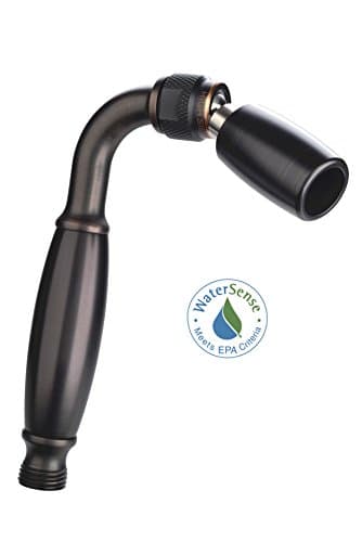 High Sierra's Solid Metal Handheld Showerhead - WaterSense Certified Low Flow 1.5 GPM: Oil Rubbed Bronze Finish