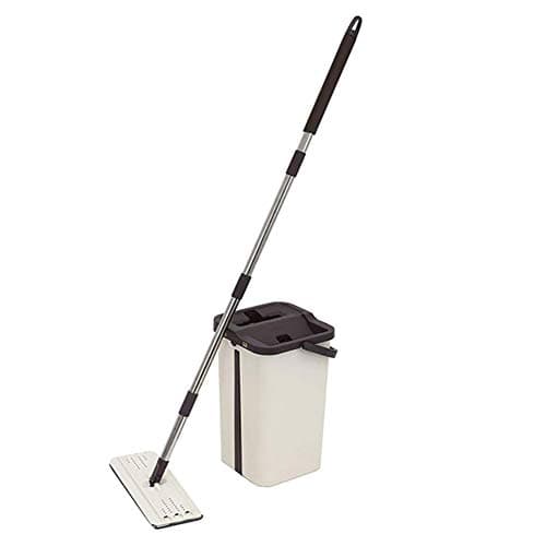 Hsdris Microfiber Mop Easy Wring flat mop for tile floor household wooden floor Separate wet and dry No need to wash your hands