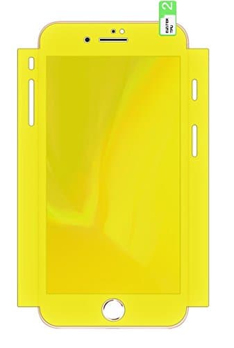 EiZiTEK Screen Protector film set Compatible with Apple iPhone 8, case Friendly 5d wrap Around Design, Protects Front and Sides, Durable Shock Absorbing tpu film, Clear, 2 pack