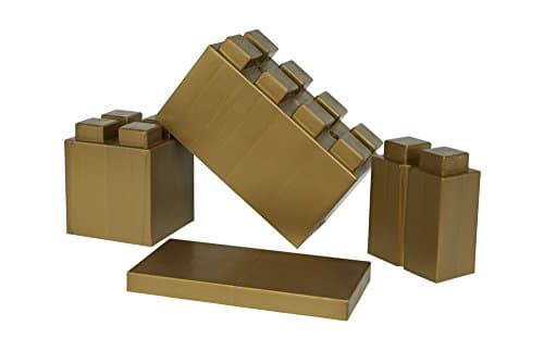 EverBlock Modular Building Blocks - Single Color Mixed Block Combo Pack - 29 Gold Blocks