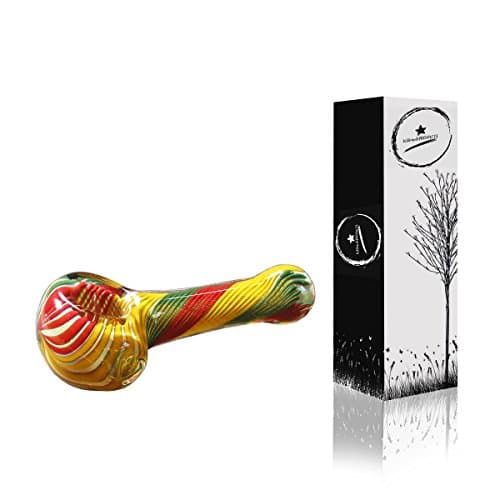 4" Rasta Glass Handmade Durable