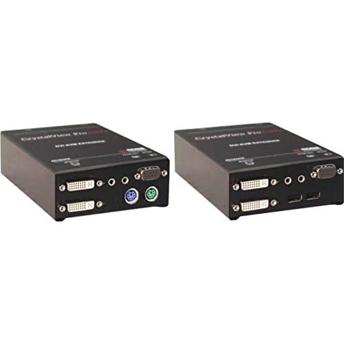 ROSE ELECTRONICS Rose Electronics Crk-2Dtxpd2d/Aud Crystalview Dvi Catx; Dual Access Digital Catx Kvm Extender, Dual Video, Dvi, Ps