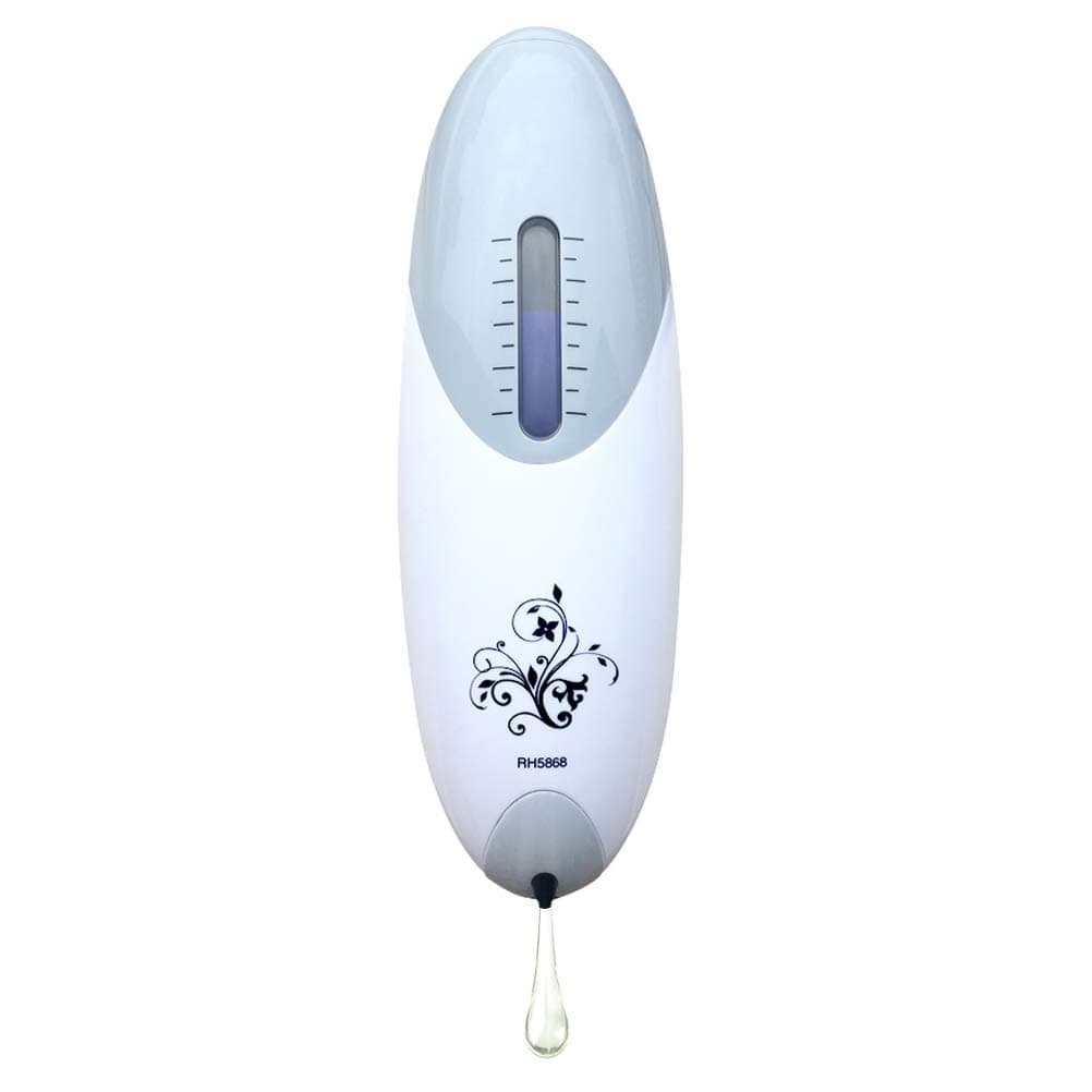 BCKAKQA Automatic Soap Dispenser Light Grey Touchless Motion Sensor Handfree IR Infrared Auto Soap Dispenser Pump Wall Mounting Space Saving Hand Sanitizer Dispenser for Bathroom Kitchen