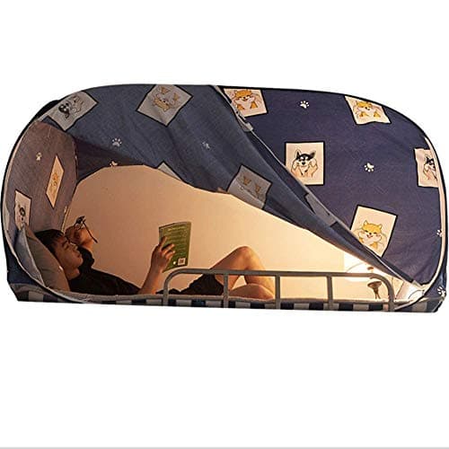 HEXbaby Dormitory Mosquito Net, Bunk Bed Encryption Nets Bed Canopy Square Student Dorm Netting Blackout Curtains Anti-Mosquito Tent,0.91.91.1m