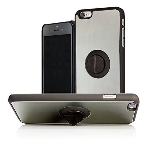 iPhone 6 Plus Case with Integrated Antimicrobial Screen Cleaner - Gwee Button Phone Case - Built in Kickstand - Multiple Colors Available