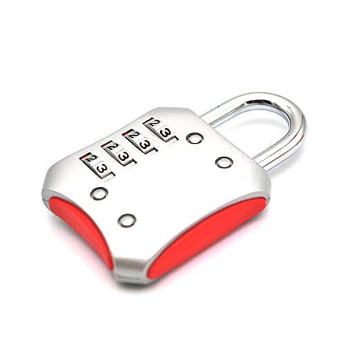 Combination Lock 2-inch Padlock 4 Digit Lock for School, Employee, Gym and Sports Locker, Case, Toolbox, Fence, Hasp Cabinet &amp; Storage (silver)