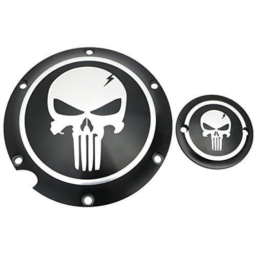 Skull Engine Derby &amp; Timing Timer Cover CNC Edge Cut For Harley Sportster IRON XL 883 1200 72 48 Nightster