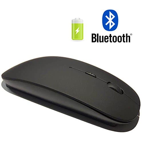Bluetooth Mouse Rechargeable for Laptop Bluetooth Mouse for MacBook Pro Wireless Mouse for MacBook Pro MacBook Air Mac Tablet Windows PC (black)