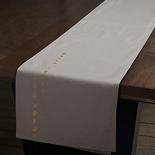 Linen embroidered table runner/ flag/ flag/ Gabe/ decorative/ table/ table-A 36x229cm(14x90inch)