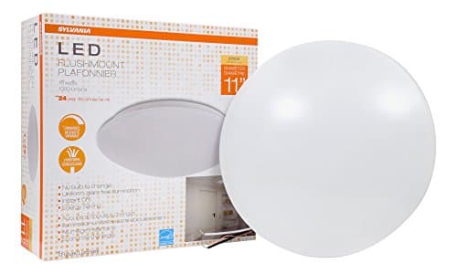 11 inch Flush mount circular cloud LED ceiling fixture 16 watts, 2700k dimmable - 74305
