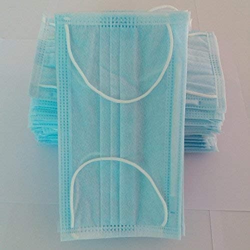 Disposable Ear Loop (Elastic )Face mask, 2 Layer (2ply) (Blue) 100 Pcs.