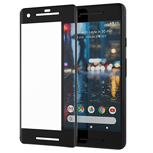 Google Pixel 2 Screen Protector, [Case Friendly] [Anti-Scratch] [9H Hardness] Tempered Glass Screen Protector for Google Pixel 2 （Black）