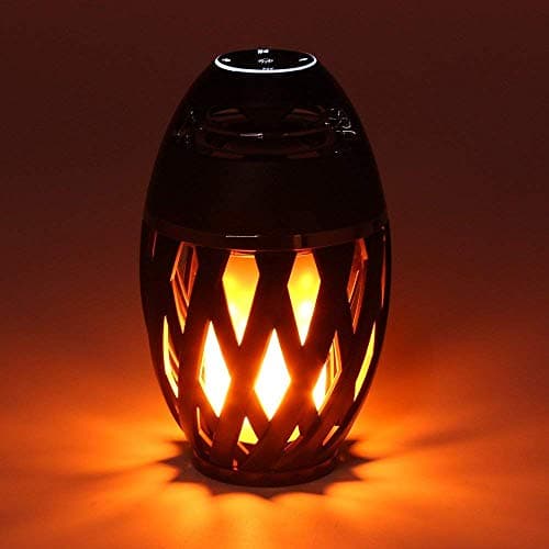 AMBLINK Bluetooth Wireless Speaker LED Flame Lamp Fire Effect High Bass