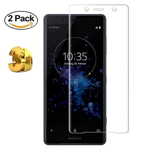 WARMYEE [2 Pack] Sony Xperia XZ2 Compact Screen Protector 3D Curved Protective Film Transparent