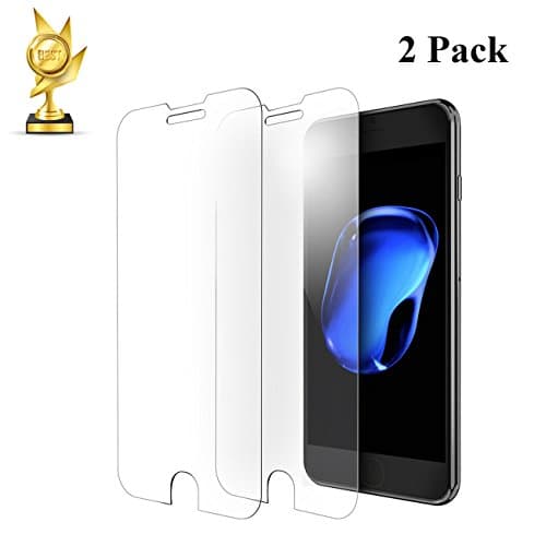 ZFLQ iPhone Screen Protector Glass, 2-Pack 2.5D iPhone 7 Plus Tempered Glass Screen Protector for Apple iPhone 7 Plus