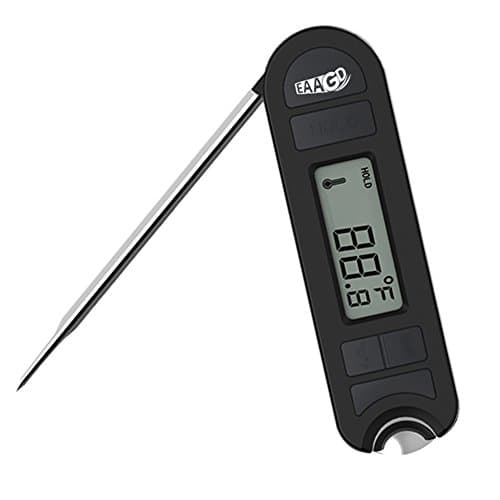 EAAGD Instant Read Digital Meat Thermometer - High Precision Foldable Kitchen Cooking Thermometer with Bottle Opener, Multifunctional Thermometers for BBQ, Coffee,Baby Food,and Bath Water