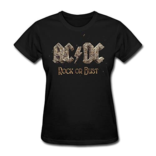 Ladies' ACDC Rock Or Bust Pullover Tshirt