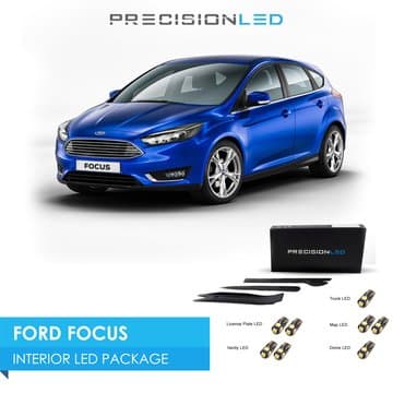 Precision LED 2010 - 2016 Ford Focus LED Interior Lighting Kit with Install Tools (6000K)