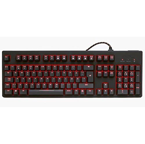 FUNC FUNC-KB-460-US-BL LED Backlight USB Wired Gaming Mechanical Keyboard (Black)