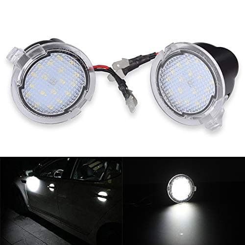 Xinctai 2PCS Error Free LED Under Side Puddle Mirror Light Lamp for Ford F150 Edge Mondeo Fusion Flex Explore Everest Expedition Taurus Range Mustang King Ranch