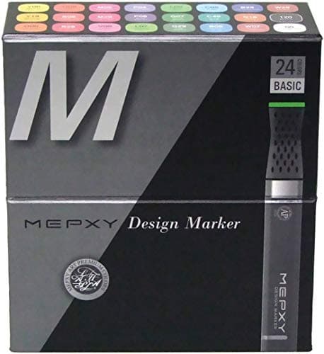 Mepxy Markers Alcohol Based Design Marker Set, Basic