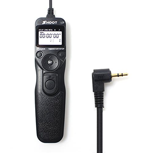 PinRui RS-60E3 Timer Remote Control Shutter Release for Canon EOS 650D/600D/550D/500D/1000D/450D/400D/350D/300D/100D/700D/60D(Rebel T4i,Rebel XT, Rebel XTi, Rebel XSi, Rebel XS, Rebel T1i,T2i,T3i)