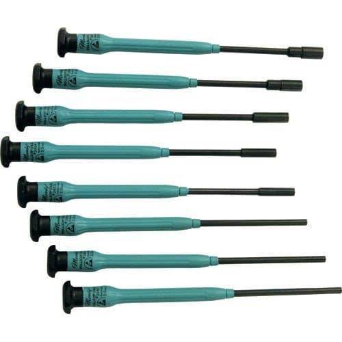 Moody Tools - 8 Pc. Fixed ESD-Safe (Long) Inch Nut Driver Set - 58-0421