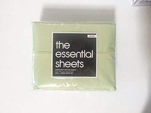 Bloomingdales Essentials 425TC Solid Cotton Sateen Full Sheet Set, Lime