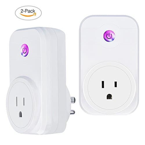 Smart Plug 2 Packs Home wifi Switch Compatible with Amazon Alexa IFTTT Google Home Device Timing Function Remote Control Appliace via Smartphone