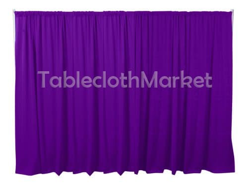 Polyester Backdrop 10 Ft Drape Background Pipe Display Curtain 120 x 60 Purple