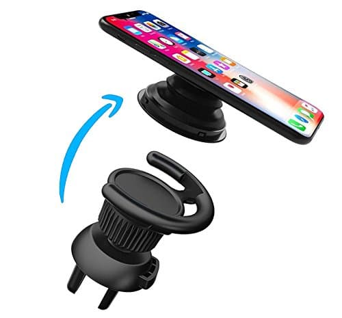Pop Socket Holder, Car Pop Socket Air Vent Mount 360° Rotation Auto Vent Holder Cradle for iPhone X, iPhone 7/8, Galaxy S9/S9 Plus and All Smartphone