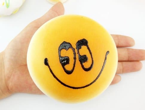 10CM DIY Soft Expression Jumbo Bun Squishy Cute Scented Bread Food Toys
