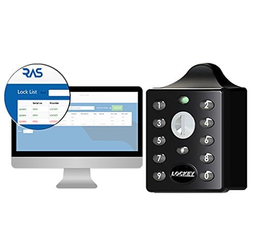 EC790 Digital Combination Electronic Locker Lock, Black, with Remote Allocation System for Online Code Management Black