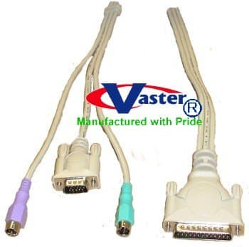 SuperEcable - 15081 - 15 Ft - Rose KVM Auto Device Cable Set (Rose Part No - CAB-CX0606C10 )