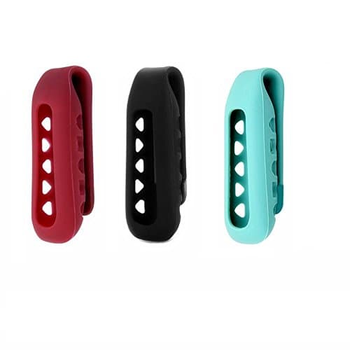 Sych Fitbit One Colorful Replacement Clip Case, Classic Replacement Accessory Band / Replacement Clip Holde for Fitbit One Wireless Activity Plus Sleep Tracker (3 pack(balck+red+teal))