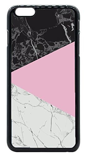 Pink Black and White Marble Pattern iPhone 6 Plus / iPhone 6S Plus (5.5) Hard Case Back Cover
