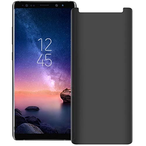 Thrikgold Galaxy Note 9 Privacy Screen Protector [Updated Design] [Case Friendly] [3D Curved] 9H Hardness Tempered Glass Screen Protector, for Samsung Galaxy Note 9 (6.4”) Transparent