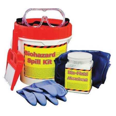 Biohazard Spill Kit, Red, Pail Container
